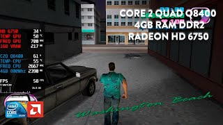 Grand Theft Auto Vice City  Core 2 Quad Q8400  4GB DDR2  HD 6750 [upl. by Tri]