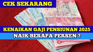 Cek Sekarang Kenaikan Gaji Pensiunan PNS 2025 Berapa Persen [upl. by Norbie]