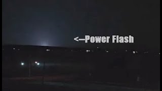 Arc Fault Flash Seen near Substation in the Pine Barrens Near Riverhead [upl. by Aime]