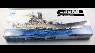 Mini Hobby Models battleship MUSASHI quot1700quot Unboxingbuilding [upl. by Enaitsirk]