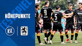 Testspielhöhepunkte KSC  TSV 1860 München [upl. by Shaefer358]