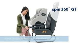 How To  So installierst du den Joie Spin 360 GT Kindersitz korrekt in deinem Fahrzeug [upl. by Ybocaj723]