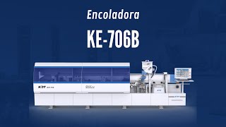 Encoladora de cantos KE706B [upl. by Lorrimor]