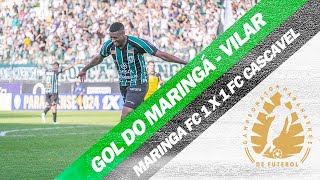 Gol do Maringá no empate em 1 a 1 com o FC Cascavel  4ª Rodada Campeonato Paranaense 2024 [upl. by Stevens]