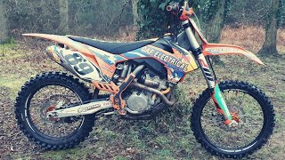 ktm 450 sx f review and first impression [upl. by Burris716]