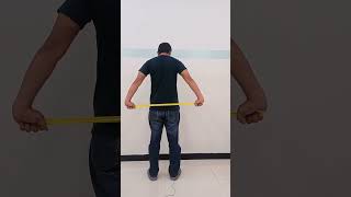 Shoulder Abductor Muscles Strengthening Exercise using Resistance Band physiotherapy [upl. by Conlon535]