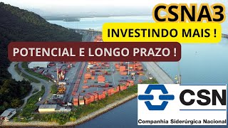 CSNA3 INVESTINDO MAIS  COMPANHIA SIDERURGIA NACIONAL O QUE VOCÊ PRECISA SABER E POTENCIAL  CMIN3 [upl. by Knowling]