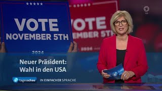 tagesschau in Einfacher Sprache 1900 Uhr 05112024 [upl. by Sidky]