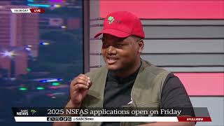 NSFAS applications to open on Friday Sihle Lonzi Asive Dlanjwa [upl. by Querida]