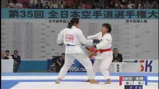 JKF National Karate Championships Womens Kumite FInal 2007 [upl. by Stortz]