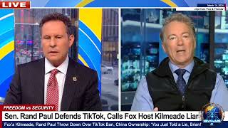 Sen Rand Paul Defends TikTok Calls Fox Host Brian Kilmeade a Liar [upl. by Tniassuot]