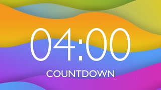 4 Minute Timer with Music and Alarm 🎵 ⏰ [upl. by Lussier]