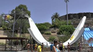 Aqualand Maspalomas  Espiral The Spiral Turbo Slide Onride POV [upl. by Arracahs579]