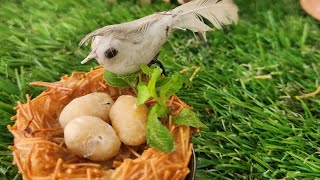 Crispy Birds Nest Snacks  Easy Snacks  Cute and Easy Birds Nest  ytvideo [upl. by Htederem]