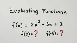 How to Evaluate Functions Evaluating Function  General Mathematics [upl. by Llenram469]