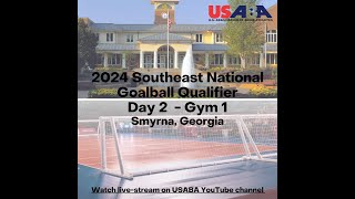 2024 USABA Southeast National Goalball Qualifier  Day 2 Gym 1 [upl. by Esinereb]