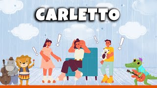 CARLETTO  Canzone per bambini Karaoke con testo [upl. by Joliet]