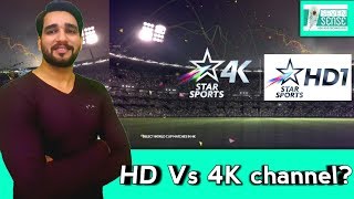 What is HD 4k Channels on DTH or Cable Tv What is difference between HD and 4K channel  Hindi [upl. by Hobart]