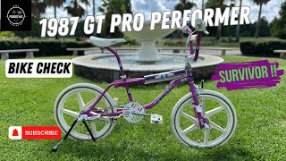 BEST SURVIVOR IVE EVER SEEN  1987 GT Pro Performer 👀💯 bmx bike [upl. by Tnahsin]