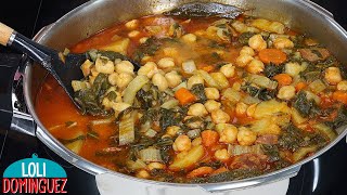 Guiso de garbanzos con acelgas receta de la abuela Saludable y deliciosa comida de cuchara [upl. by Eiramaneet]