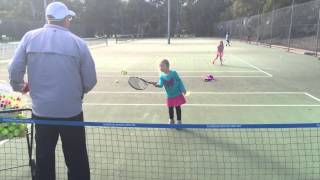 Tennis drills for 3 amp 4 yr olds [upl. by Zolly217]