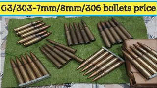 New price of different bullets G33037mm8mm amp 306 Ammo [upl. by Appleby]