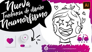 NEUMORFISMO NUEVA TENDENCIA DE DISEÑO✏️ ESTE TUTORIAL TE ENSEÑA COMO HACERLO EN ILLUSTRATOR 🧐 [upl. by Ynohtnad456]