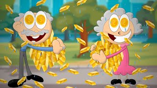 What if it Rained Gold Bars  more videos  aumsum kids children cartoon whatif education [upl. by Zinn]