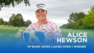 Alice Hewson clinches title after playoff victory  VP Bank Swiss Ladies Open [upl. by Marchak]