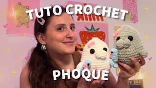 TUTO PHOQUE AU CROCHET AMIGURUMI FACILE  SEAL FRENCH CROCHET TUTORIAL AMIGURUMI EASY ✨🦭 [upl. by Ateuqahs]