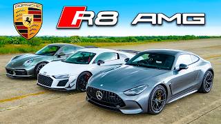 New AMG GT 63 v R8 GT v 911 Turbo DRAG RACE [upl. by Huberty193]