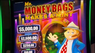 Brand NEW VGT Red Screen Slot Mr Money Bags Makes a Mint at Choctaw Casino Pocola VGT redscreens [upl. by Norina]