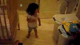 Baby Dancing to Shakira These Hips Dont Lie [upl. by Alikee]