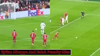 Liverpool And Real Madrid Fans Reaction To Salah And Kylian Mbappe Missing Penalties [upl. by Obadiah]