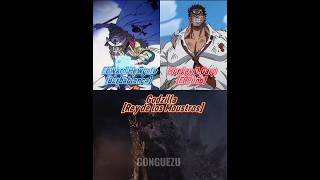 Monkey DGarp amp Barbablanca One Piece vs Godzilla Godzilla 2014 anime onepiece [upl. by Reeva106]