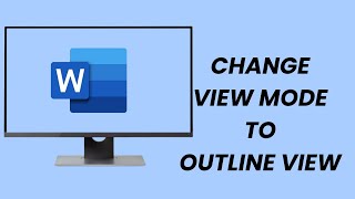 How To Change The View Mode To An Outline View In Microsoft Word [upl. by Ridglee]