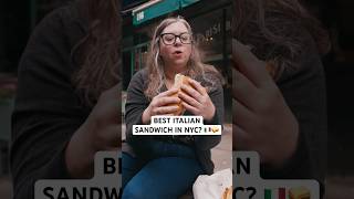 Best sandwich in NYC 🇮🇹🥪 Pro restaurant critic SWEARS by this spot food italianfood [upl. by Chute]