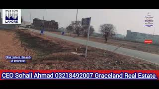 DHA Lahore Phase5 M extension Complete Review Videovisit by Graceland Real Estate [upl. by Eilssel]