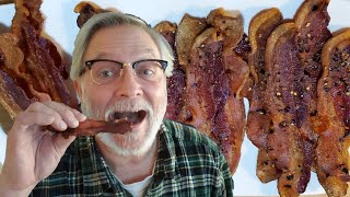 BACON in the OVEN PERFECT CRISPY amp CHEWY EASY KETO  MACROS [upl. by Yenterb297]