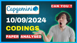 Today😲  Capgemini Coding Questions 2024  capgemini assessment test 2024  UBK Anna [upl. by Bonns]