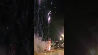 Fireworks to mark end of Sant Bartomeus Procession in Sitges Spain August 24 2024 [upl. by Damales]