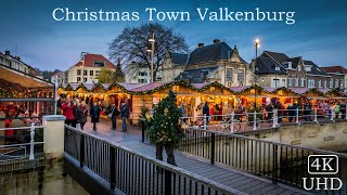 Valkenburg Netherlands  Part 1  An enchanting Christmas Town 4K [upl. by Castor]