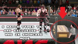 5 Amazing Match Types That Are Exclusive To WWE 2K Showcase Mode [upl. by Nitaj216]