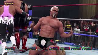 HARTS VS STEINERS VS ROCK N ROLL EXPRESS VS HBK AND STONE COLD [upl. by Naiditch901]