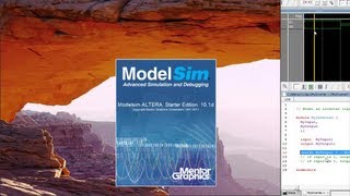 Write Compile and Simulate a Verilog model using ModelSim [upl. by Eden237]