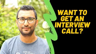 How to get an interview call  how to write a resume profile [upl. by Dde]