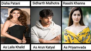 Yodha Movie Full Cast Real Name amp Characters Siddharth Malhotra Raashi Khanna [upl. by Ibrahim]