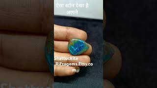 Shattuckite pear 🍐 loose Cabochon gemstone crystals jewellery gems pendant youtube reels [upl. by Cheng]