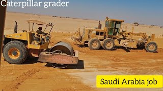 See how Cat 14G grader and road are made  grader road on constructionequipment [upl. by Mccurdy]