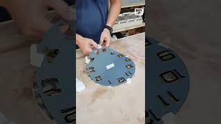 How to Make a Unique Epoxy Resin and Pine Cone Clock  StepbyStep DIY resinwallclock shorts [upl. by Imaon]